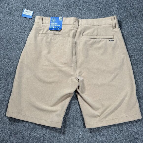 Hurley Quick Dry Hybrid Walkshort 4 Way Stretch Heathered Tigers Eye Men’s 30 - Picture 2 of 7